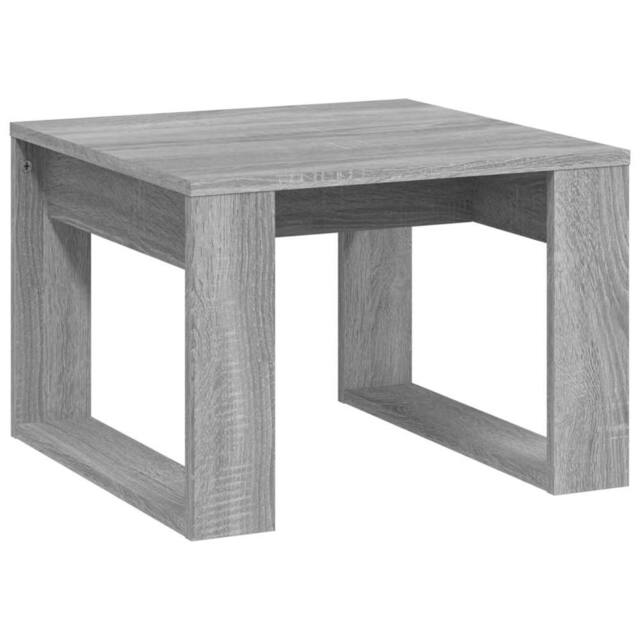 Berkfield Home Side Table Grey Sonoma 50x50x35 cm Engineered Wood - Size: 50 x 50 x 35 cm - image 1