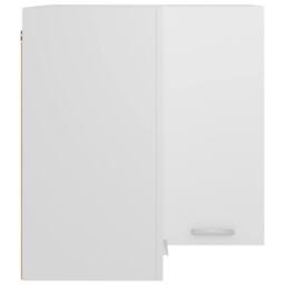 Berkfield Home Hanging Corner Cabinet White 57x57x60 cm Engineered Wood - Size: 57 x 57 x 60 cm - thumbnail 6