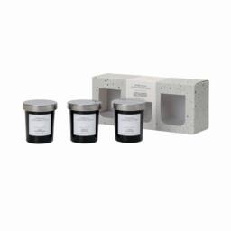 French Connection Black Collection Trio Scented Candle Gift Set 3×47g - Luxury Home - thumbnail 2