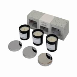 French Connection Black Collection Trio Scented Candle Gift Set 3×47g - Luxury Home