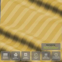 Grace Premium Embossed Stripes Duvet Cover Sets 2 Pack in Yellow - Size: King - thumbnail 7