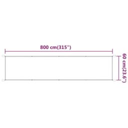 Berkfield Home Vertical Awning Light Green 60x800 cm Oxford Fabric - thumbnail 5