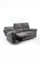 More4Homes Fosse 3 Seater Manual Recliner Fabric Modern Living Sofa in Dark Grey - thumbnail 5