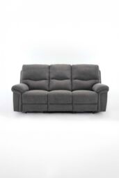 More4Homes Fosse 3 Seater Manual Recliner Fabric Modern Living Sofa in Dark Grey - thumbnail 3