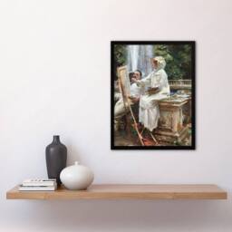 Artery8 The Fountain Villa Torlonia Sargent Framed Wall Art Print - Size: A4 - thumbnail 4