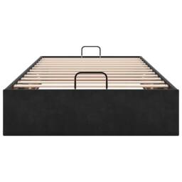 Berkfield Home Ottoman Bed Frame No Mattress Black Single Velvet - thumbnail 7