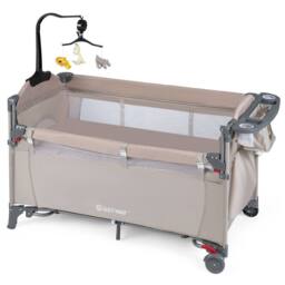 Costway 5-in-1 Baby Bassinet Bedside Sleeper Portable Pack & Play in Khaki