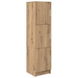 Berkfield Home Artisan Oak Sideboard Artisan oak Engineered wood Large Storage in Brown - thumbnail 2