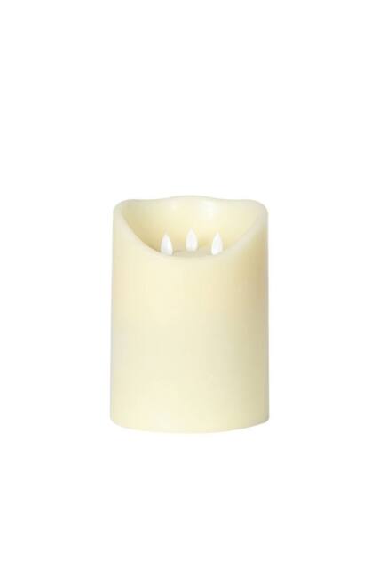 KDMD Moving Flame LED Candle 15 x 20cm in Cream - Size: 15 x 20 cm - image 1
