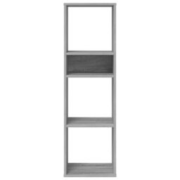 Berkfield Home Book Cabinet Grey Sonoma 34x31x112 cm Engineered Wood - Size: 34 x 31 x 112 cm - thumbnail 4
