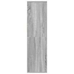 Berkfield Home Book Cabinet Grey Sonoma 34x31x112 cm Engineered Wood - Size: 34 x 31 x 112 cm - thumbnail 5