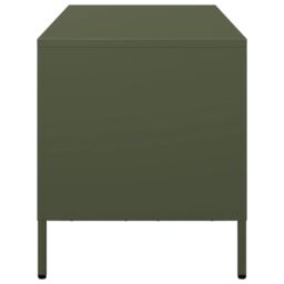 Berkfield Home TV Cabinet Olive Green 101.5x39x43.5 cm Cold-rolled Steel - thumbnail 6