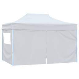 Berkfield Home Foldable Party Tent with 4 Sidewalls 3x4.5 m White - thumbnail 4
