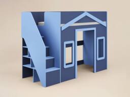 Flair Nixon Playhouse High Sleeper with Storage in Navy - Size: Single - thumbnail 4