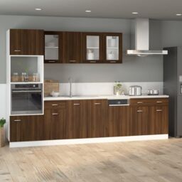 Berkfield Home Drawer Bottom Cabinet Brown Oak 40x46x81.5 cm Engineered Wood - thumbnail 3