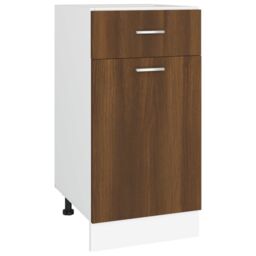 Berkfield Home Drawer Bottom Cabinet Brown Oak 40x46x81.5 cm Engineered Wood - thumbnail 2