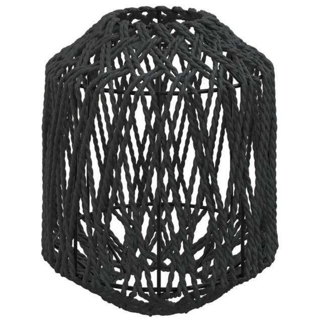 Berkfield Home Lamp Shade Black √ò23x28 cm Iron & Paper - Size: 23x28 cm - image 1