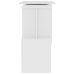 Berkfield Home Corner Desk White 200x50x76 cm Engineered Wood - Size: 200 x 50 x 76 cm - thumbnail 6
