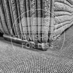 Furnishings For Less UK Delta Large 5 Seater Corner Sofa Jumbo Cord L Shape in Grey - thumbnail 2