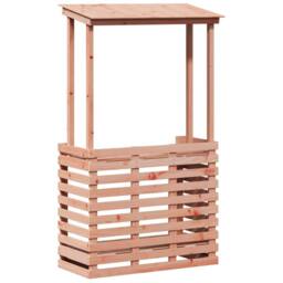 Berkfield Home Outdoor Bar Table with Roof 112.5x57x195.5 cm Solid Wood - thumbnail 2