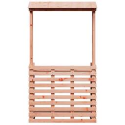Berkfield Home Outdoor Bar Table with Roof 112.5x57x195.5 cm Solid Wood - thumbnail 4