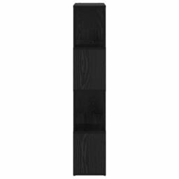 Berkfield Home Modern Bookshelf Black oak Engineered wood 60 x 24 x 124 cm - thumbnail 6