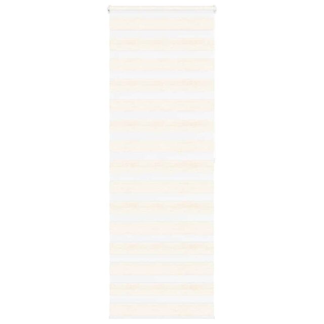 Berkfield Home Zebra Blind Marble Beige 70x200 cm Fabric Width 65.9 cm Polyester - image 1