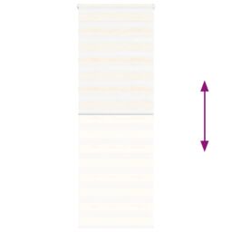 Berkfield Home Zebra Blind Marble Beige 70x200 cm Fabric Width 65.9 cm Polyester - thumbnail 5