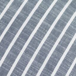Yard Hessle Stripe 100% Cotton Outdoor Cushion in Navy - Size: 45 cm x 45 cm - thumbnail 5