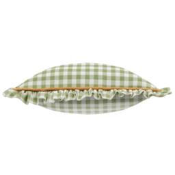 Furn Maude Gingham 100% Cotton Reversible Cushion in Green - Size: 45 cm x 45 cm - thumbnail 3