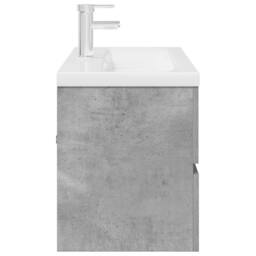 Berkfield Home Durable 2 Piece Bathroom Furniture Set Concrete Grey Engineered Wood - thumbnail 7