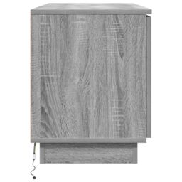 Berkfield Home TV Cabinet Grey Sonoma 100x38x49 cm Engineered Wood - Size: 100 x 38 x 49 cm - thumbnail 7