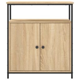 Berkfield Home Sideboard Sonoma Oak 70x30x80 cm Engineered Wood in Brown - Size: 70 x 30 x 80 cm - thumbnail 6