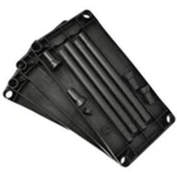 Havendro PLASTIC STORAGE SHELVES HOME GARAGE ORGANISER SHELF in Black - thumbnail 3