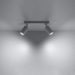 Sollux Lighting Modern Ceiling Lamp 16x30x6cm 2xLight in White - Size: 16 x 30 x 6 cm - thumbnail 3