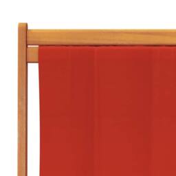 Berkfield Home Folding Beach Chairs 2 pcs Red Fabric - thumbnail 8