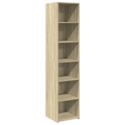 Berkfield Home Highboard Sonoma Oak 40x41x185 cm Engineered Wood in Brown - Size: 40 x 41 x 185 cm - thumbnail 2