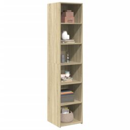 Berkfield Home Highboard Sonoma Oak 40x41x185 cm Engineered Wood in Brown - Size: 40 x 41 x 185 cm - thumbnail 3