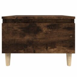 Berkfield Home Side Table Smoked Oak 50x46x35 cm Engineered Wood in Brown - Size: 50 x 46 x 35 cm - thumbnail 6