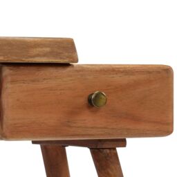 Berkfield Home Bedside Table Solid Acacia Wood 45x32x55 cm in Brown - Size: 45 x 32 x 55 cm - thumbnail 5