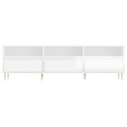 Berkfield Home TV Cabinet High Gloss White 150x30x44.5 cm Engineered Wood - thumbnail 5