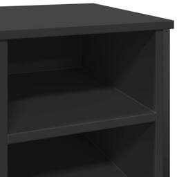Berkfield Home Shoe Cabinet Black 90x38x61.5 cm Engineered Wood - thumbnail 7