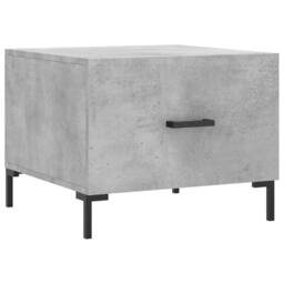 Berkfield Home Decorative Coffee Table Concrete Grey 50x50x40 cm Engineered Wood - Size: 50 x 50 x 40 cm - thumbnail 3