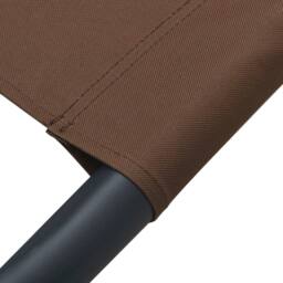 Berkfield Home Outdoor Lounge Bed with Canopy Brown - thumbnail 6