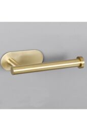 Living and Home Stainless Steel Self-Adhesive Non-Perforated Bathroom Paper Towel Holder in Gold