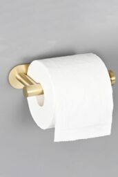 Living and Home Stainless Steel Self-Adhesive Non-Perforated Bathroom Paper Towel Holder in Gold - thumbnail 3