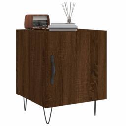 Berkfield Home Bedside Cabinets 2 pcs Brown Oak 40x40x50 cm Engineered Wood - Size: 40 x 40 x 50 cm - thumbnail 4
