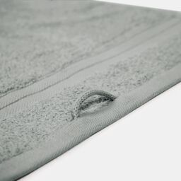 OHS 2 Pack of 100% Cotton Bathroom Hand Towel in Silver - thumbnail 5
