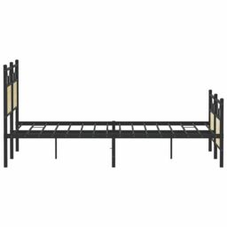 Berkfield Home Bed Frame without Mattress Sonoma Oak 150x200 cm King Size Engineered Wood in Brown - thumbnail 7