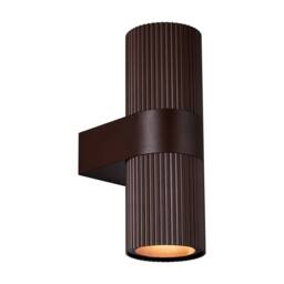 Nordlux Kyklop Outdoor Wall Light Rusty Metal GU10 IP54 Mains in Brown